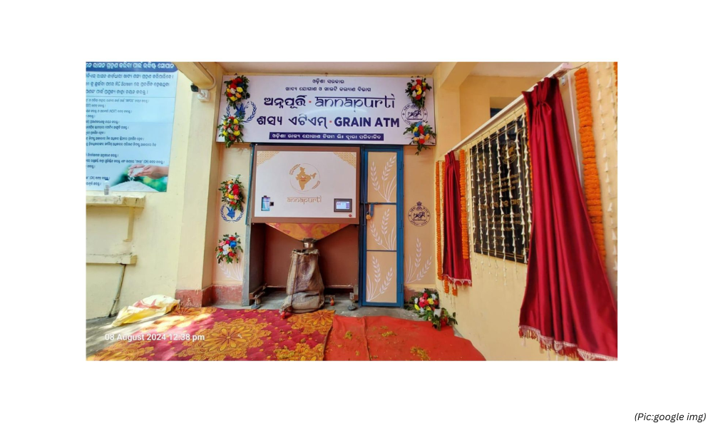 India’s first round-the-clock grain ATM was opened at Mancheswar in Bhubaneswar, Odisha.